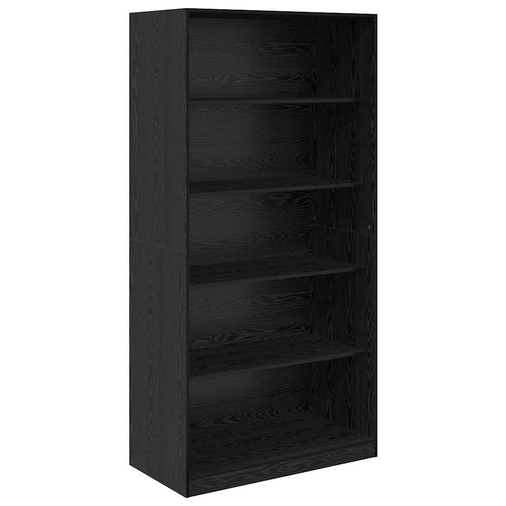 Kleiderschrank Schwarz Eichen-Optik 100 x 50 x 200 cm