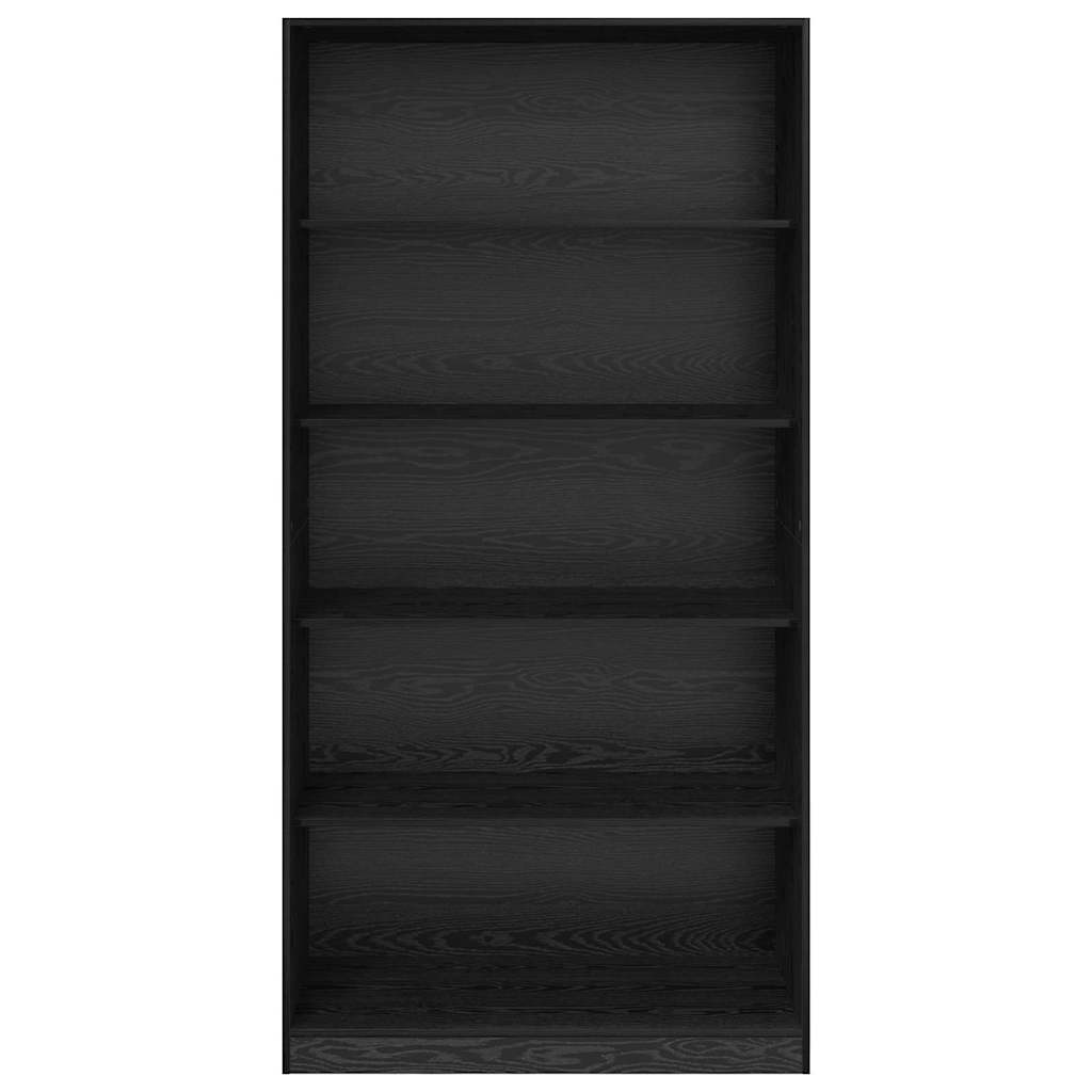 Kleiderschrank Schwarz Eichen-Optik 100 x 50 x 200 cm