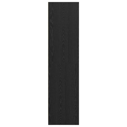 Kleiderschrank Schwarz Eichen-Optik 100 x 50 x 200 cm