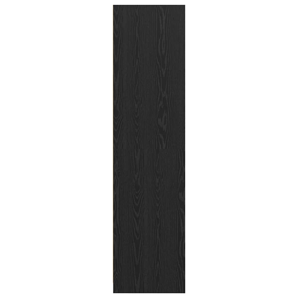 Kleiderschrank Schwarz Eichen-Optik 30 x 50 x 200 cm
