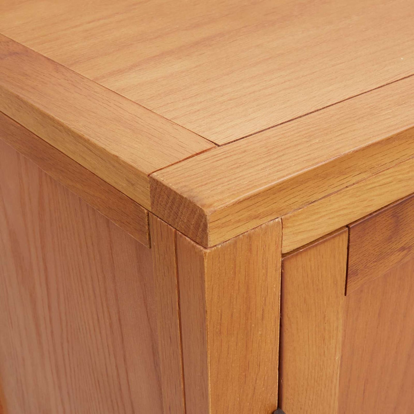 Schrank mit Speicher Braun 80 x 35 x 95 cm Massives Eichenholz
