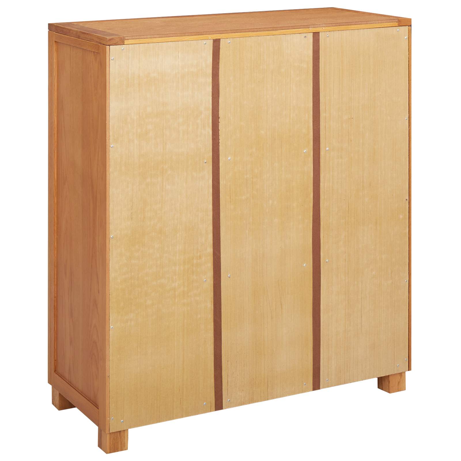 Schrank mit Speicher Braun 80 x 35 x 95 cm Massives Eichenholz