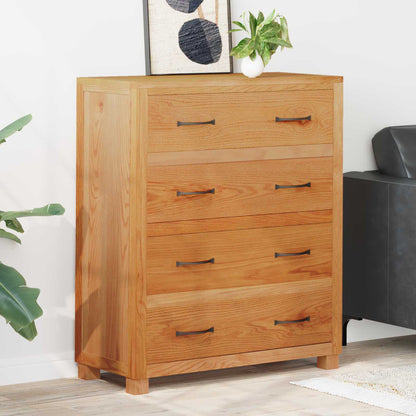 Schrank mit Speicher Braun 80 x 35 x 95 cm Massives Eichenholz