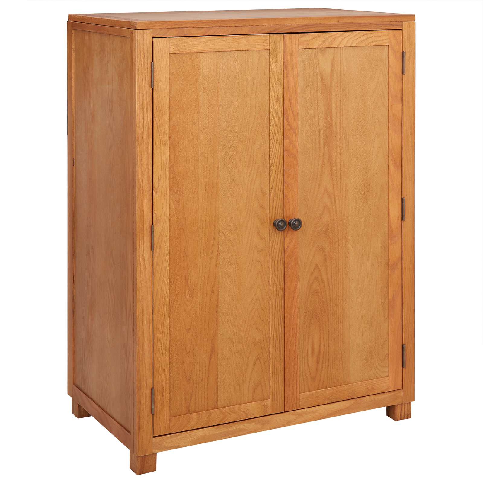 Kleiderschrank Braun 80 x 50 x 115 cm Massives Eichenholz