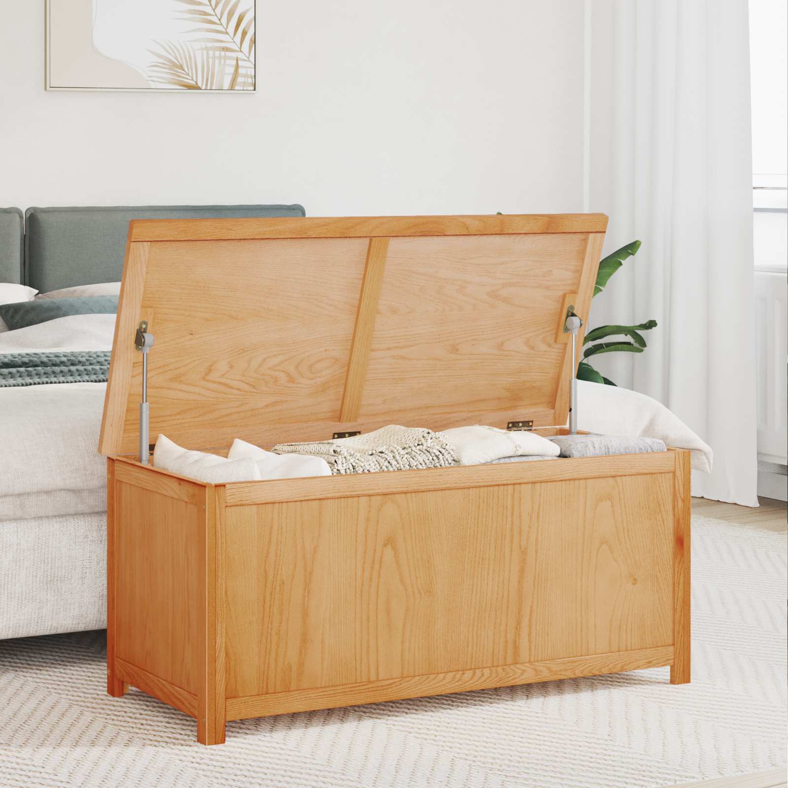 Aufbewahrungsbox 110 x 45 x 45 cm Massives Eichenholz