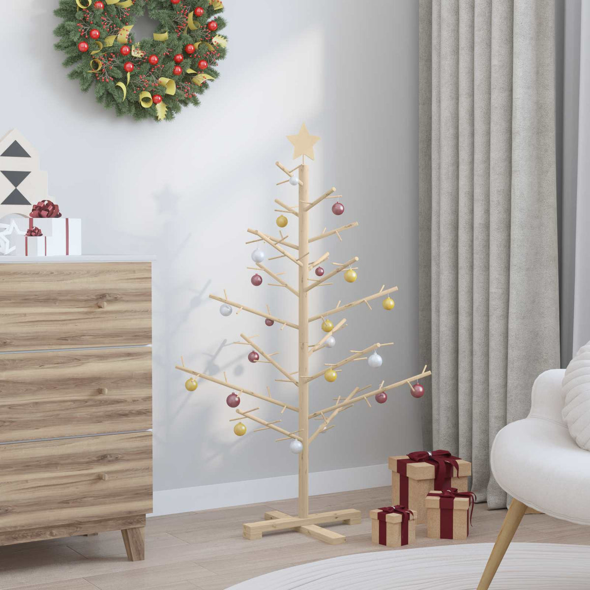 Holz Weihnachtsbaum KOTKA 125 cm