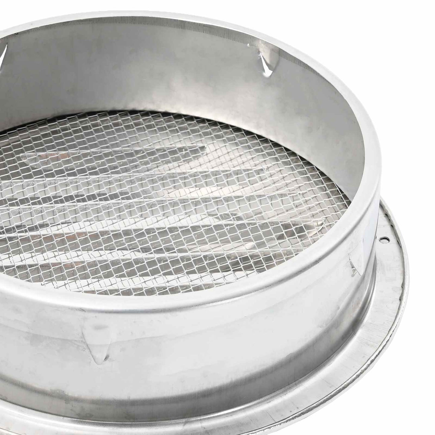 Lüftungsgitter 4 Stk. Silber 150 mm Edelstahl