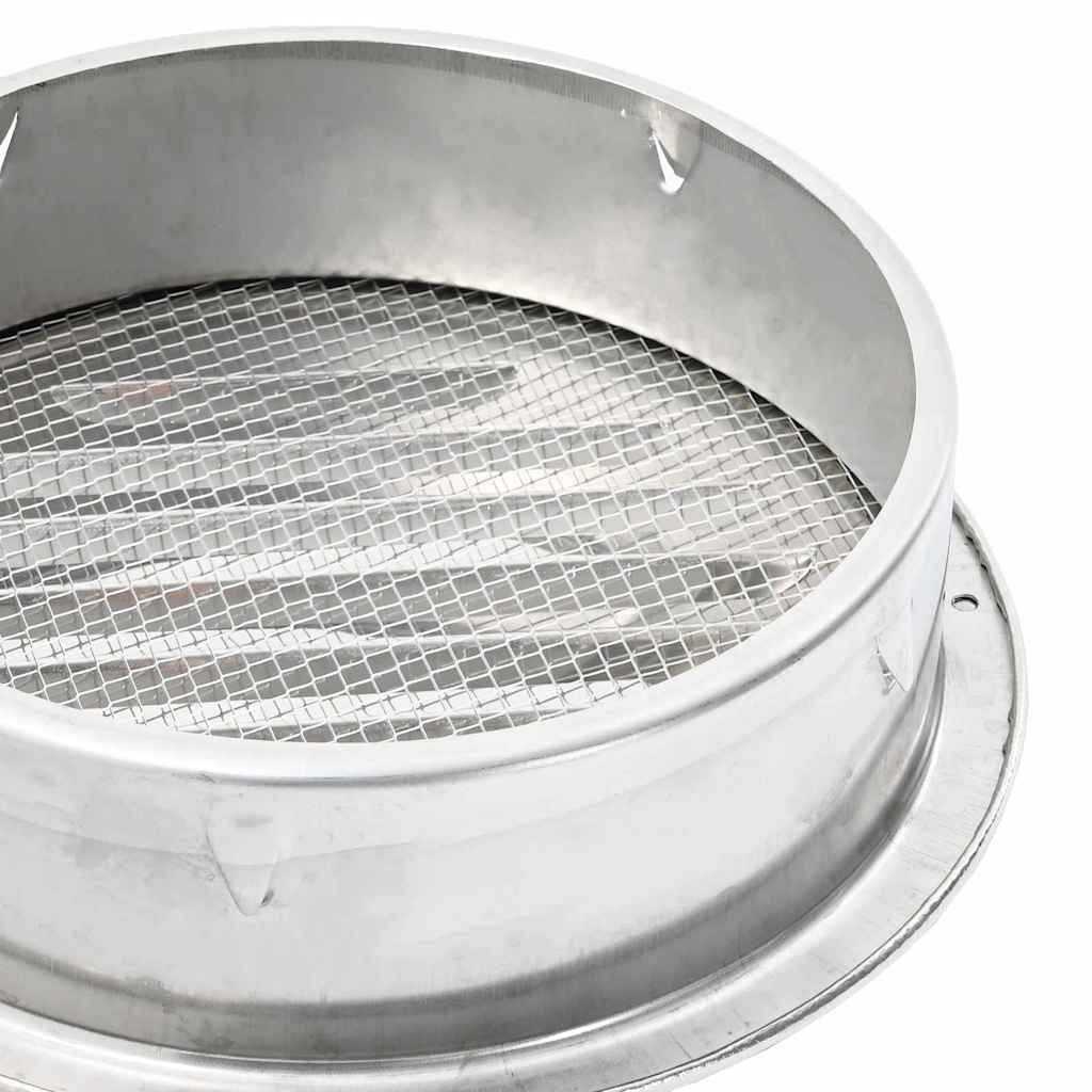 Lüftungsgitter 4 Stk. Silber 200 mm Edelstahl