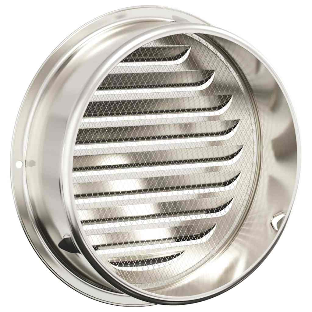 Lüftungsgitter 4 Stk. Silber 200 mm Edelstahl