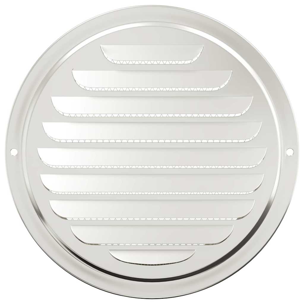 Lüftungsgitter 4 Stk. Silber 200 mm Edelstahl