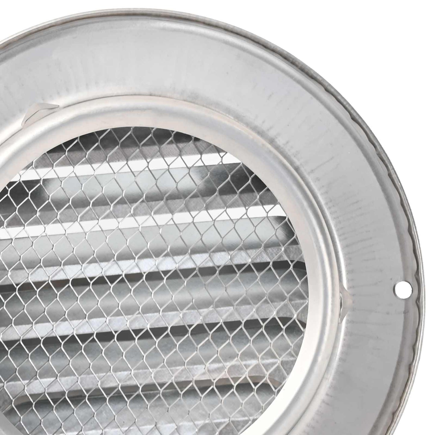 Lüftungsgitter 2 Stk. Silber 80 mm Edelstahl