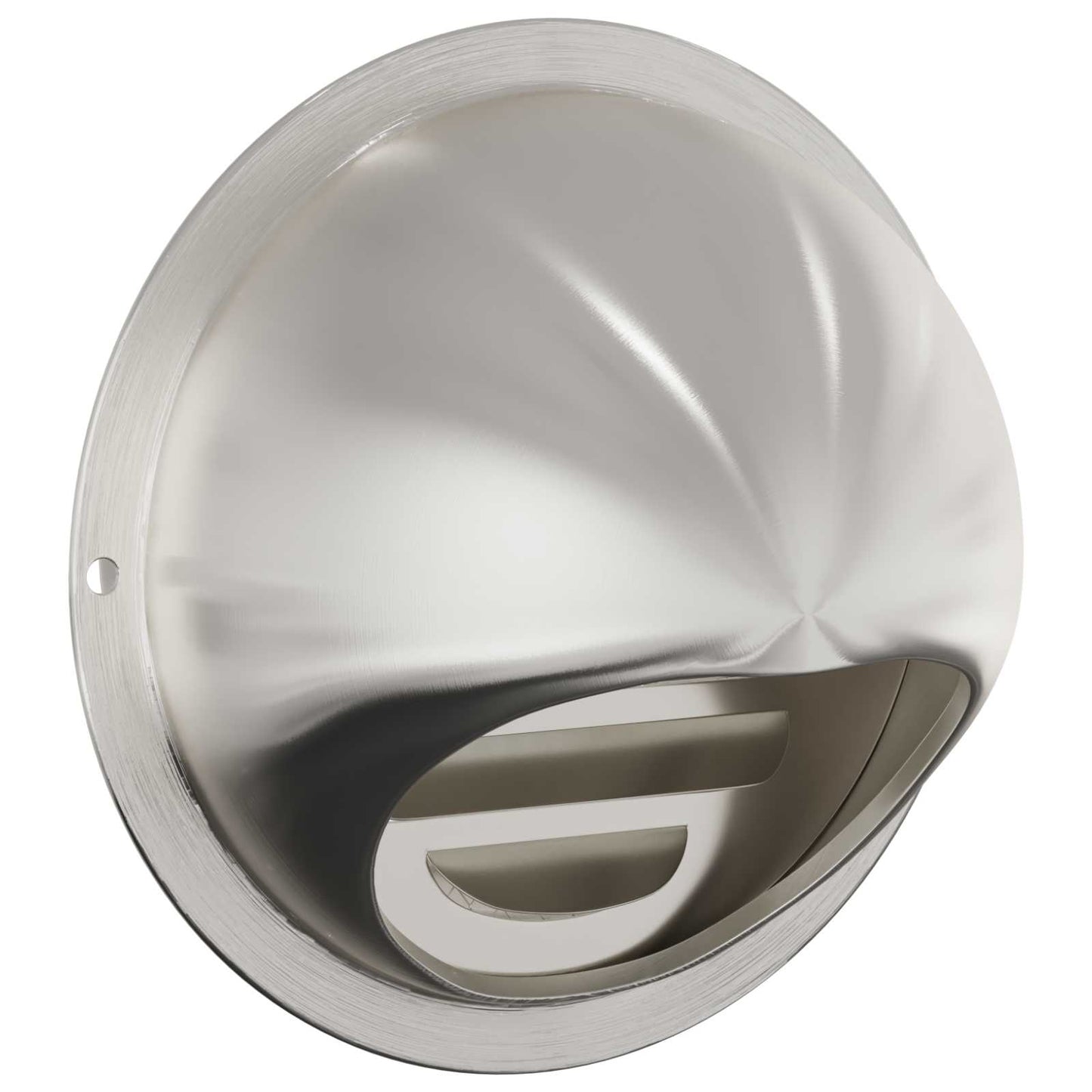 Lüftungsgitter 2 Stk. Silber 80 mm Edelstahl