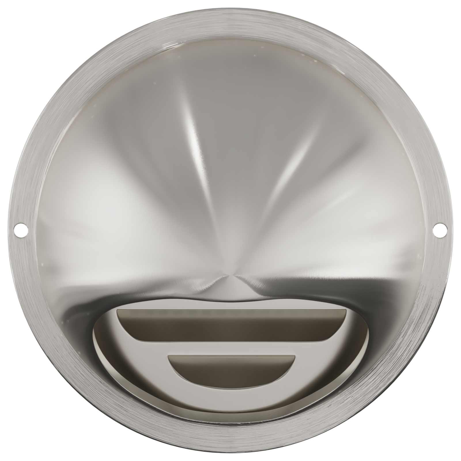 Lüftungsgitter 2 Stk. Silber 80 mm Edelstahl