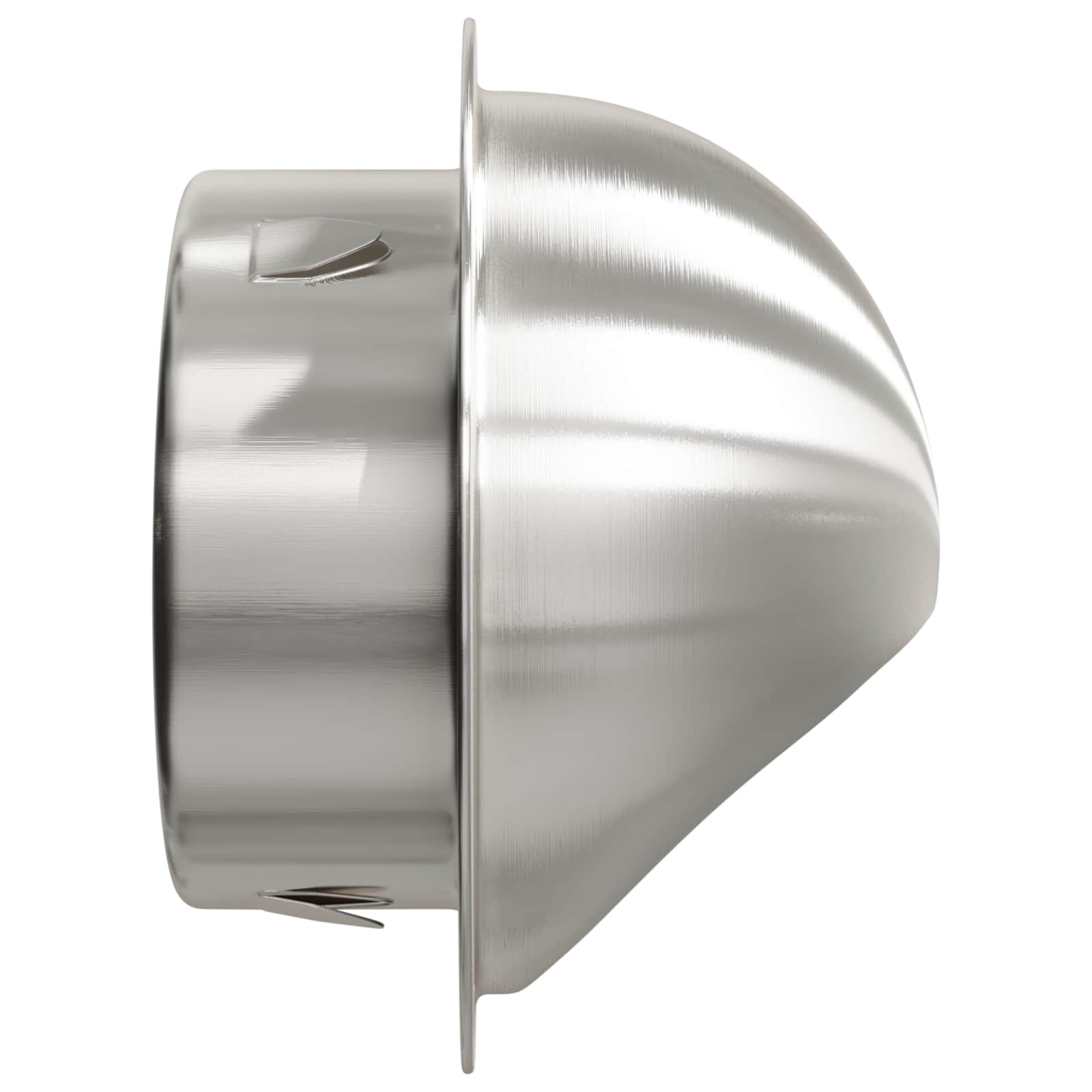 Lüftungsgitter 2 Stk. Silber 80 mm Edelstahl