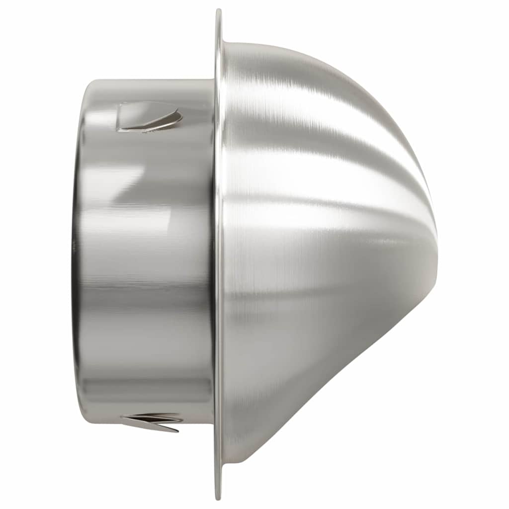 Lüftungsgitter 2 Stk. Silber 100 mm Edelstahl