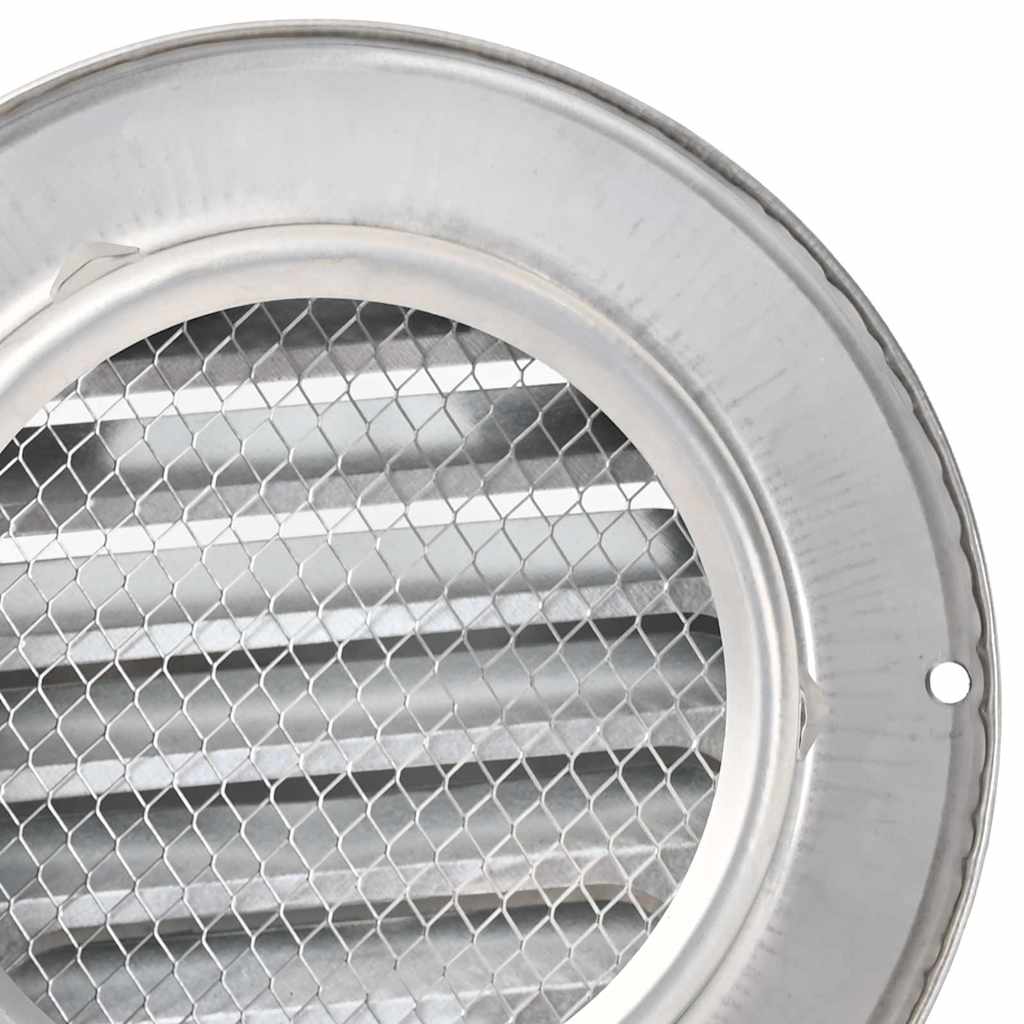 Lüftungsgitter 8 Stk. Silber 100 mm Edelstahl