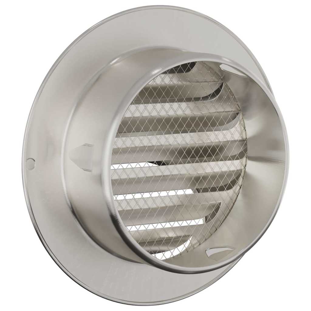 Lüftungsgitter 8 Stk. Silber 100 mm Edelstahl