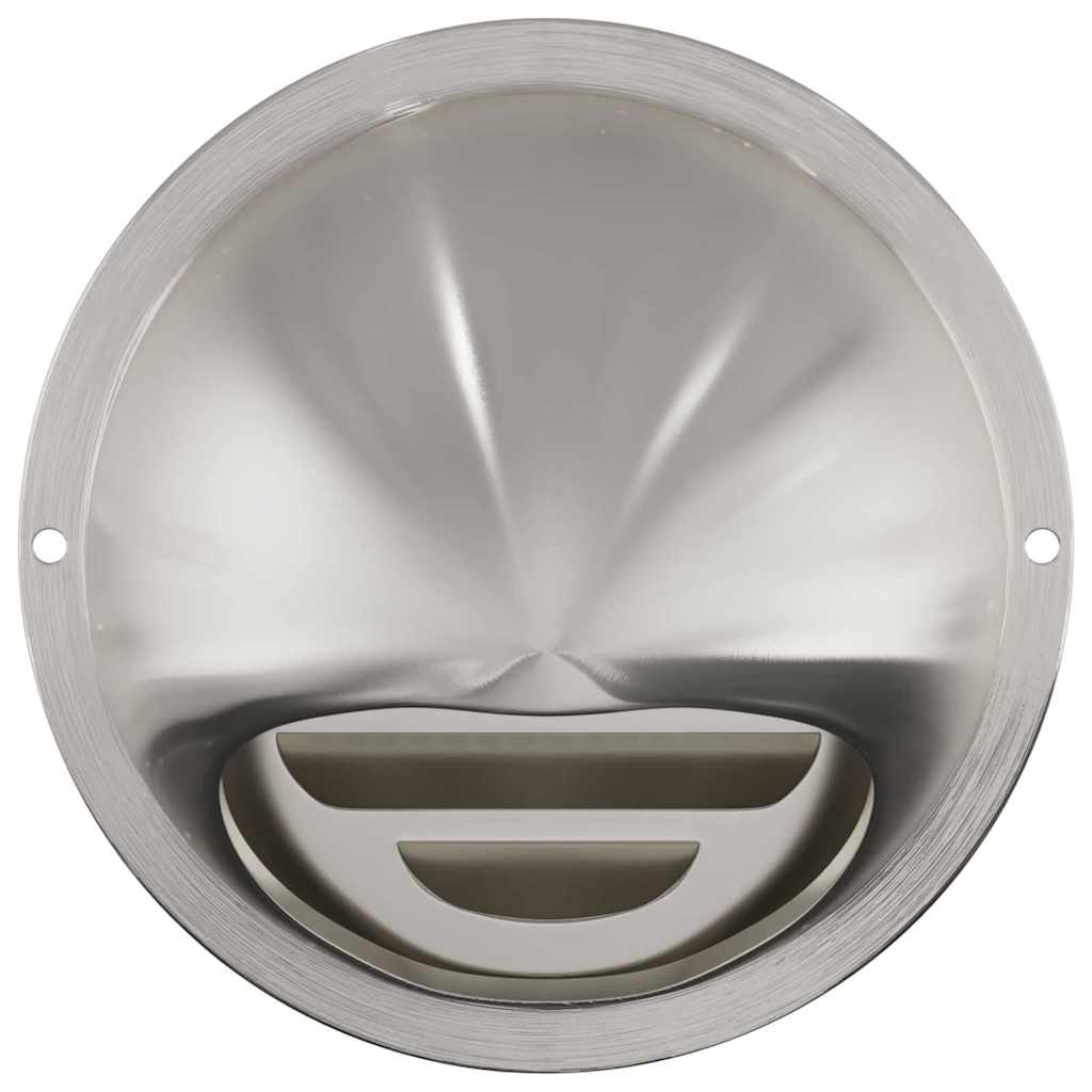 Lüftungsgitter 8 Stk. Silber 100 mm Edelstahl