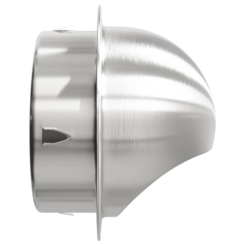 Lüftungsgitter 8 Stk. Silber 150 mm Edelstahl