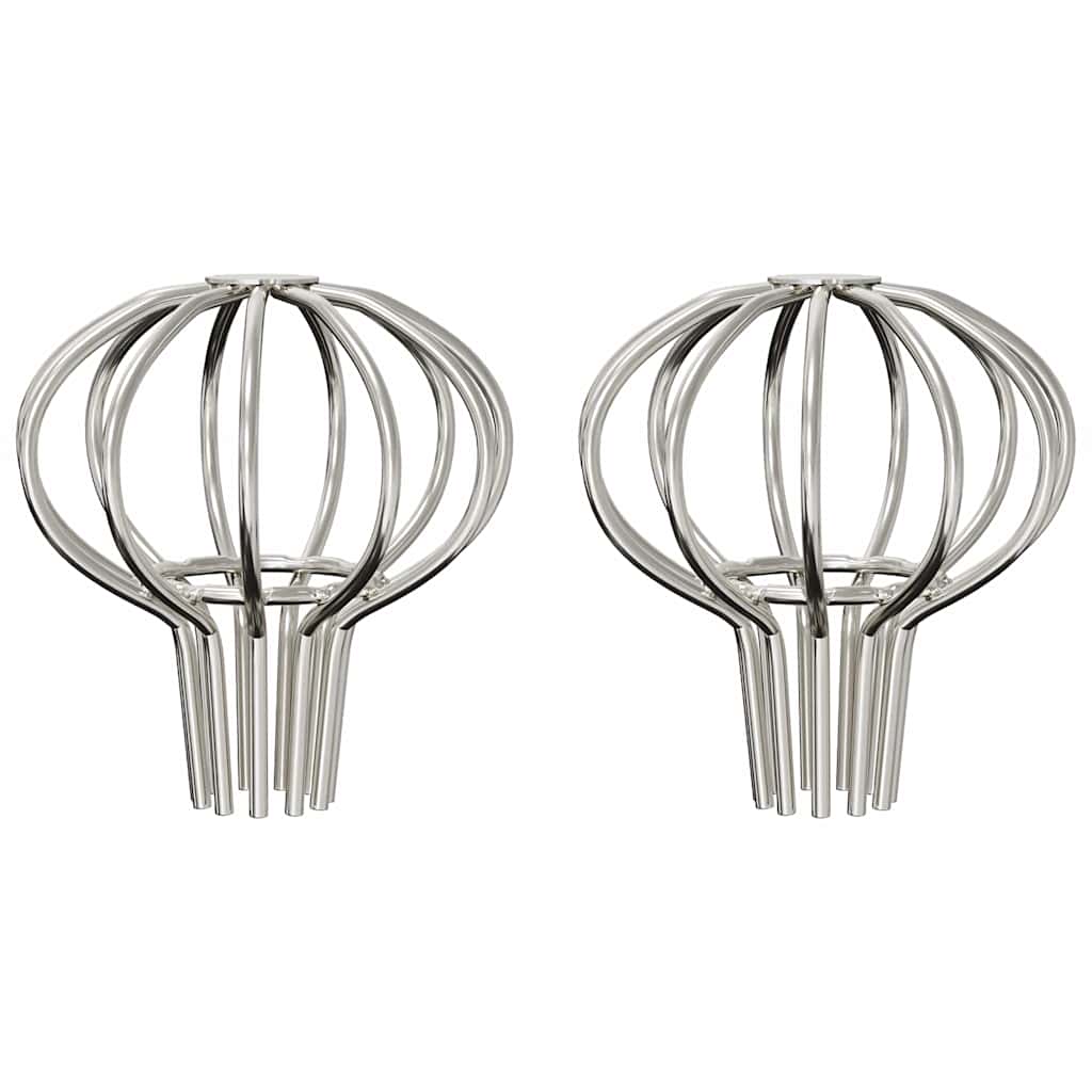 Dachrinnenblattschutz 2 stk. Silber 50 mm Edelstahl