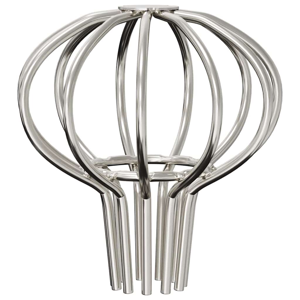 Dachrinnenblattschutz 8 stk. Silber 50 mm Edelstahl