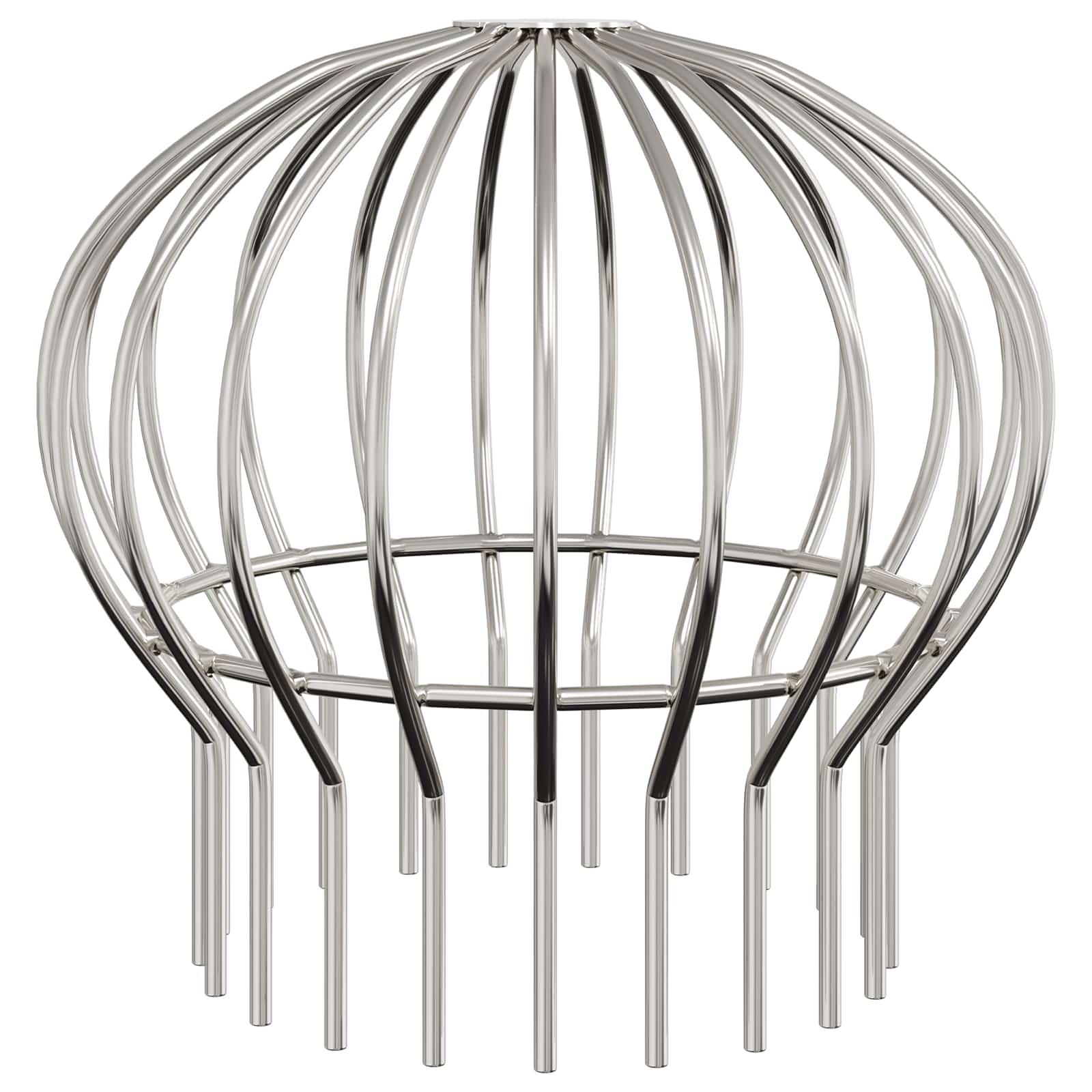 Dachrinnenblattschutz 8 stk. Silber 200 mm Edelstahl