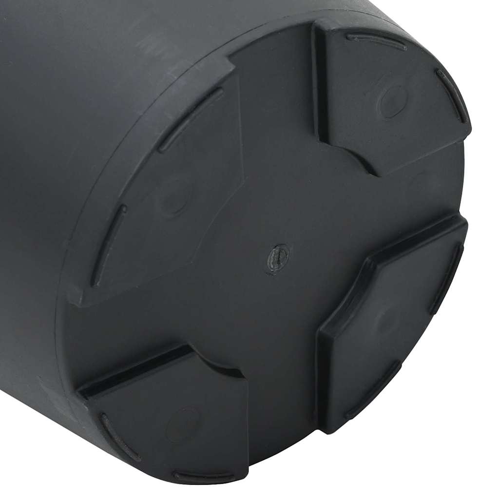 Runder Blumentopf 6 Stk. Schwarz Ø 19 x 16 cm Kunststoff