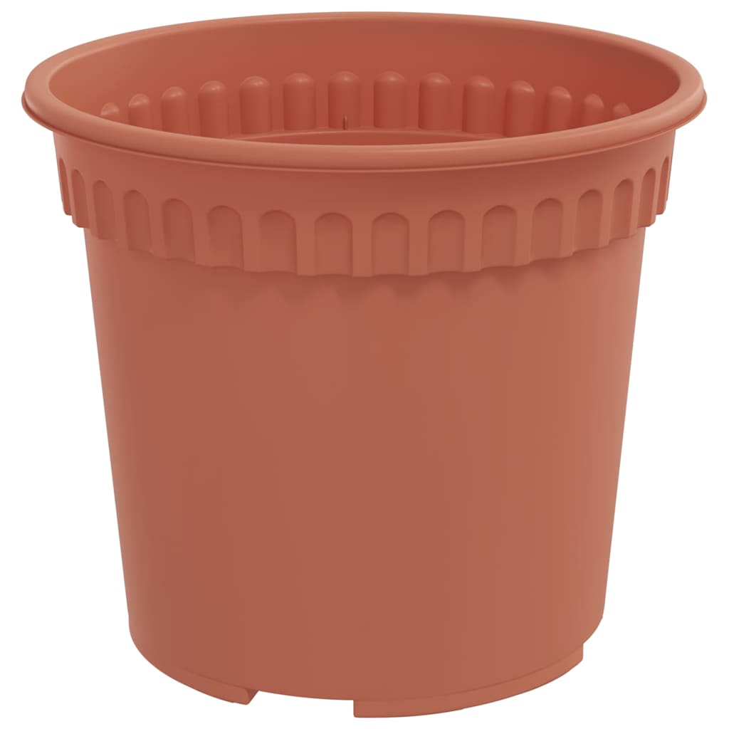 Runder Blumentopf 24 Stk. Ziegelrot Ø 15 x 12 cm Kunststoff