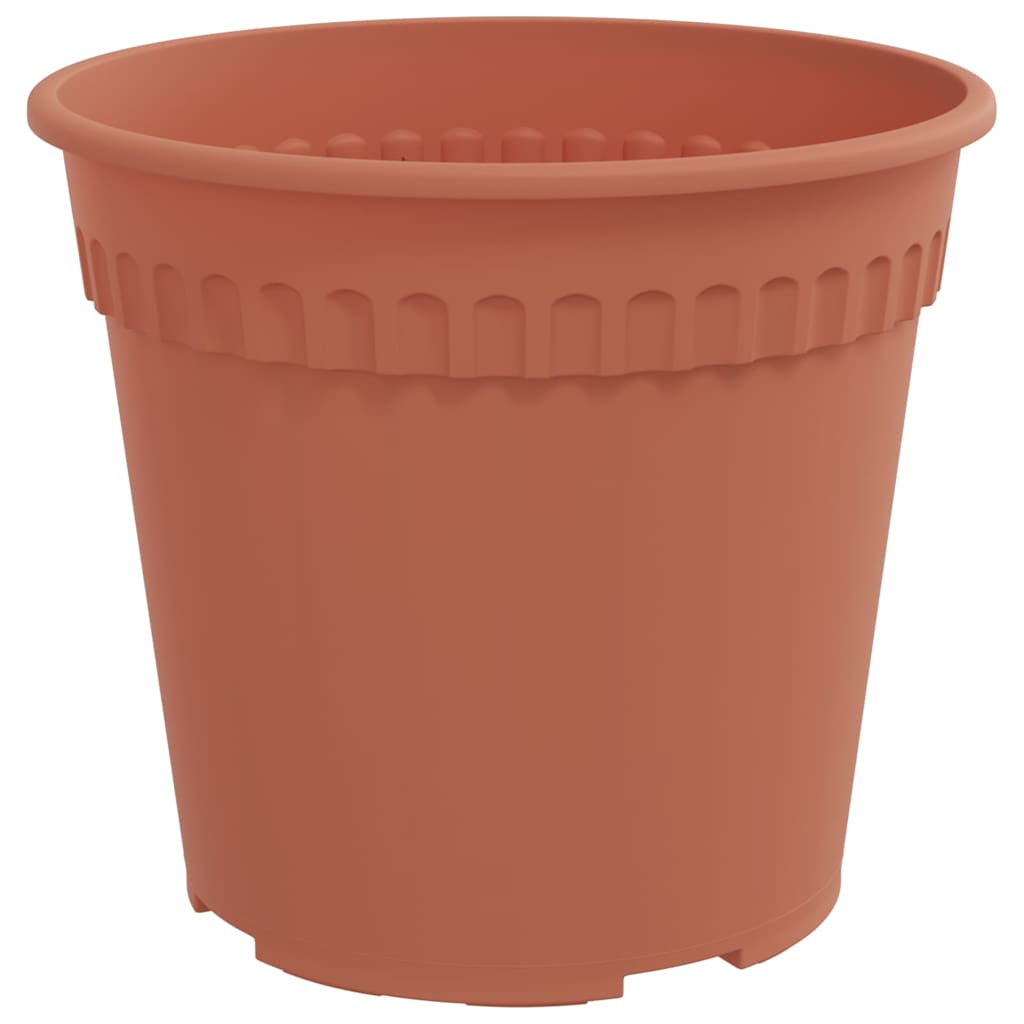 Runder Blumentopf 24 Stk. Ziegelrot Ø 17 x 14 cm Kunststoff