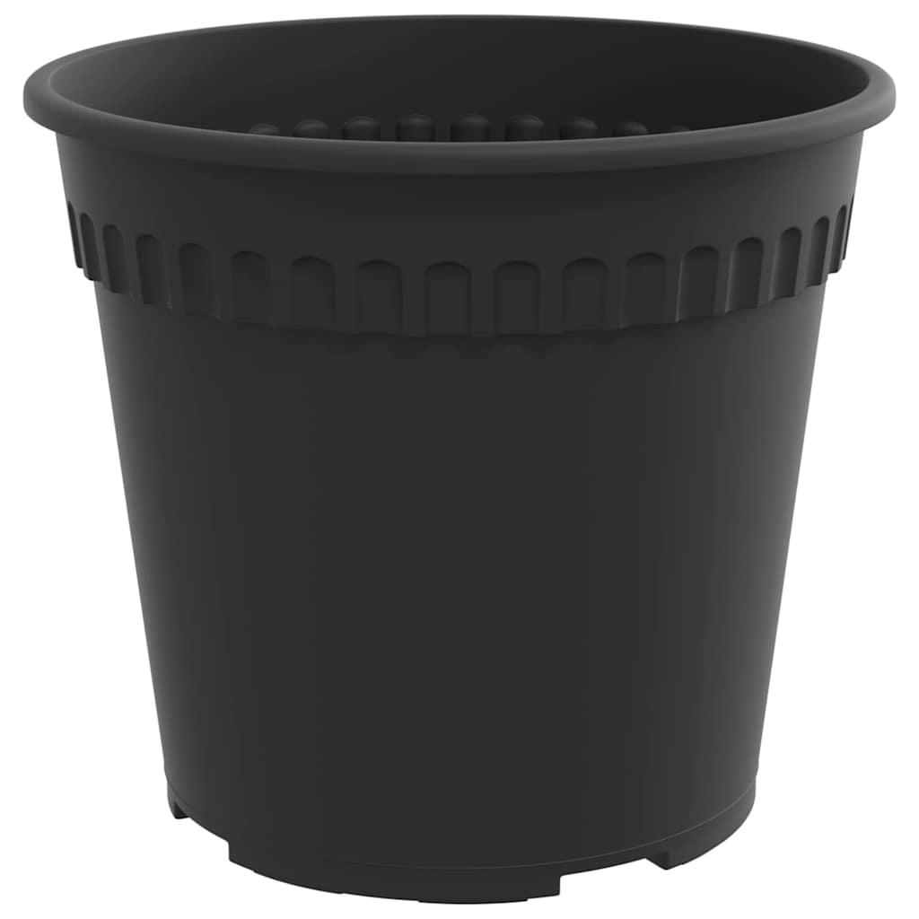 Runder Blumentopf 24 Stk. Schwarz Ø 17 x 14 cm Kunststoff