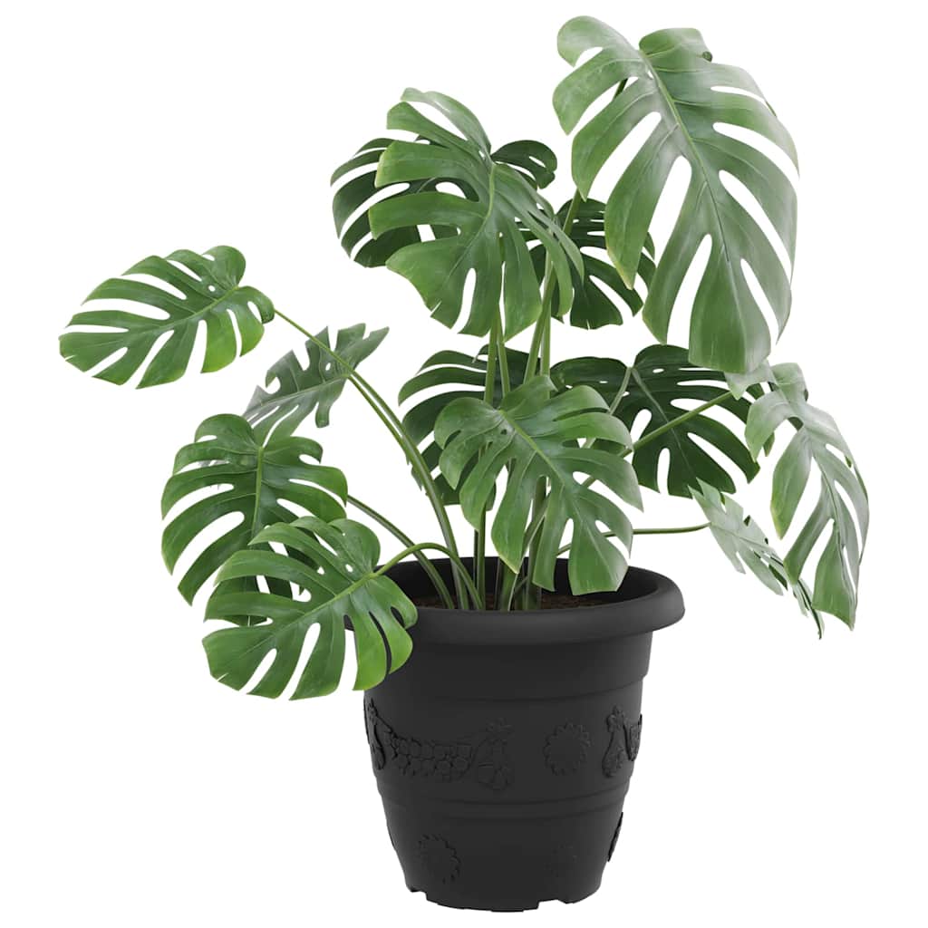 Runder Blumentopf 24 Stk. Schwarz Ø 39 x 32 cm Kunststoff