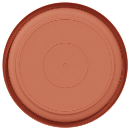 Runde Blumenplatte 6 stk. Ziegelrot Ø 17,5 x 2 cm Kunststoff