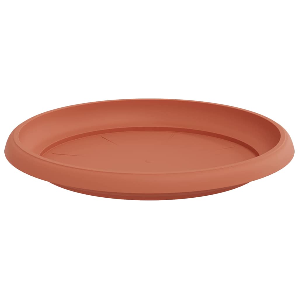 Runde Blumenplatte 24 Stk. Ziegelrot Ø 21,5 x 2,5 cm Kunststoff
