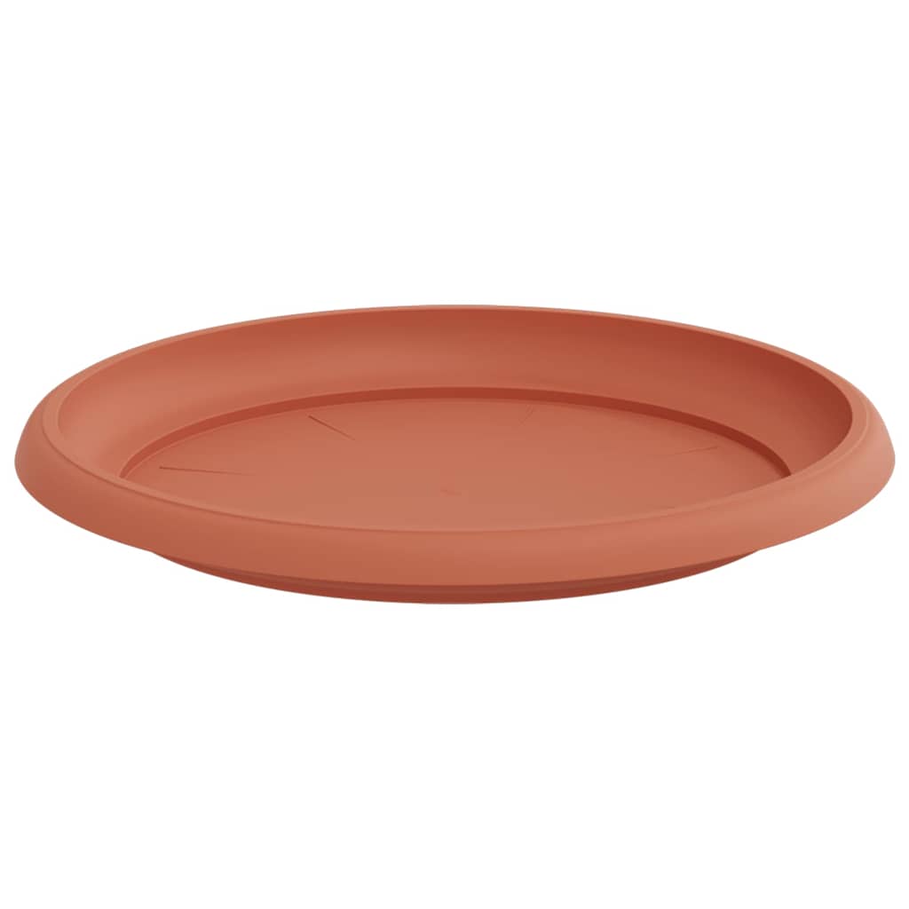 Runde Blumenplatte 24 Stk. Ziegelrot Ø 23,5 x 2,5 cm Kunststoff