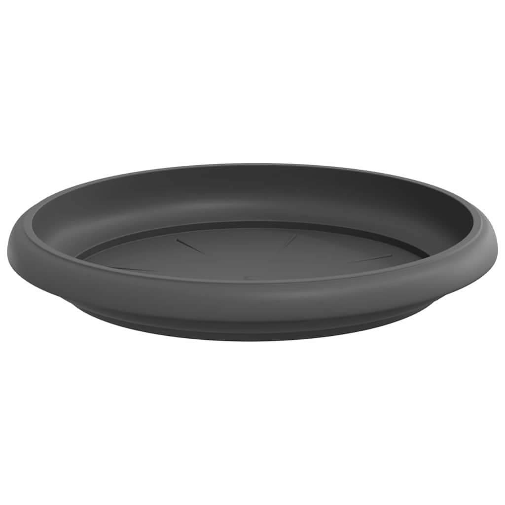 Runde Blumenplatte 24 stk. Schwarz Ø 15,5 x 2 cm Kunststoff