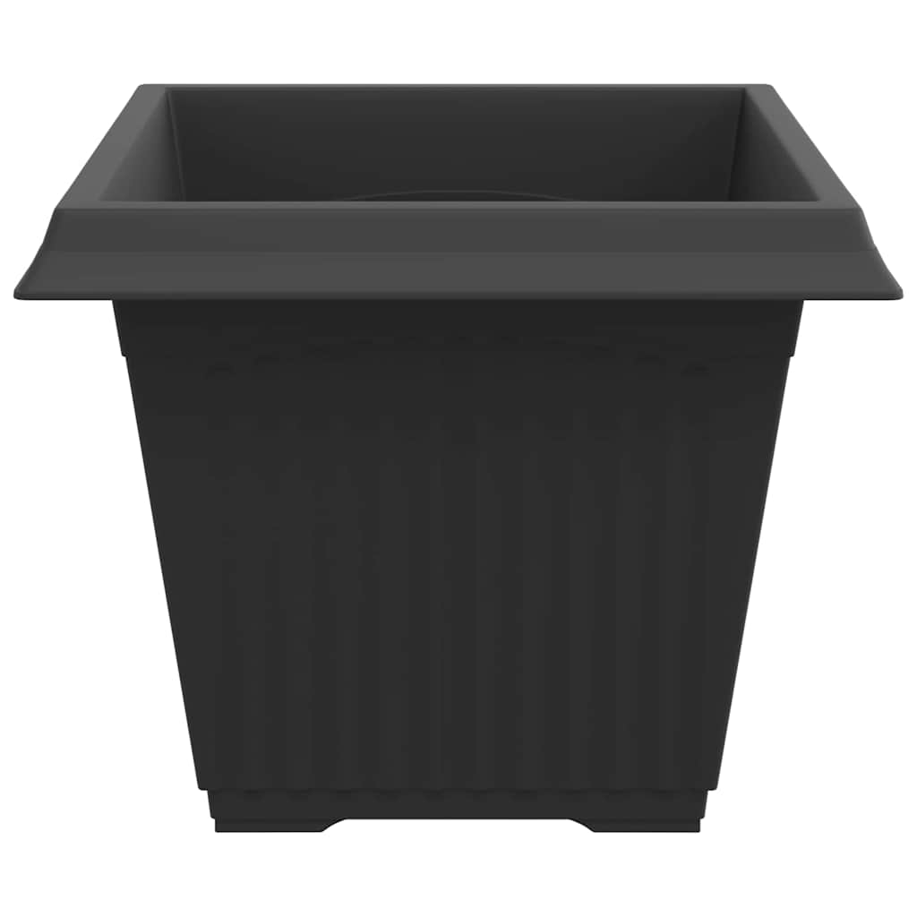 Quadratischer Blumentopf 6 Stk. Schwarz 43 x 43 x 33,5 cm