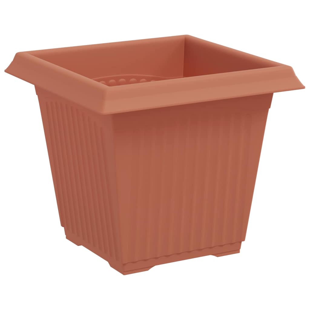 Quadratischer Blumentopf 24 Stk. Ziegelrot 16 x 16 x 14 cm
