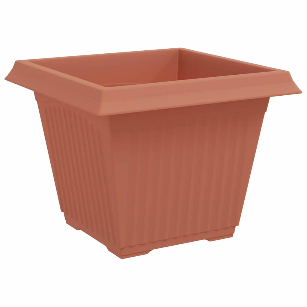 Quadratischer Blumentopf 24 Stk. Ziegelrot 43 x 43 x 33,5 cm