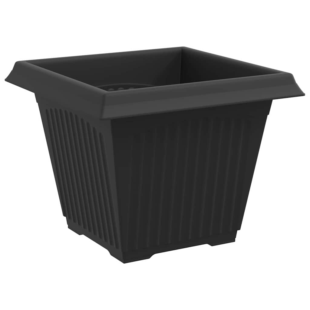 Quadratischer Blumentopf 24 Stk. Schwarz 38 x 38 x 30 cm