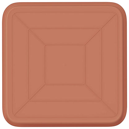 Quadratisches Blumentablett 6 stk. Ziegelrot 15 x 15 x 2 cm