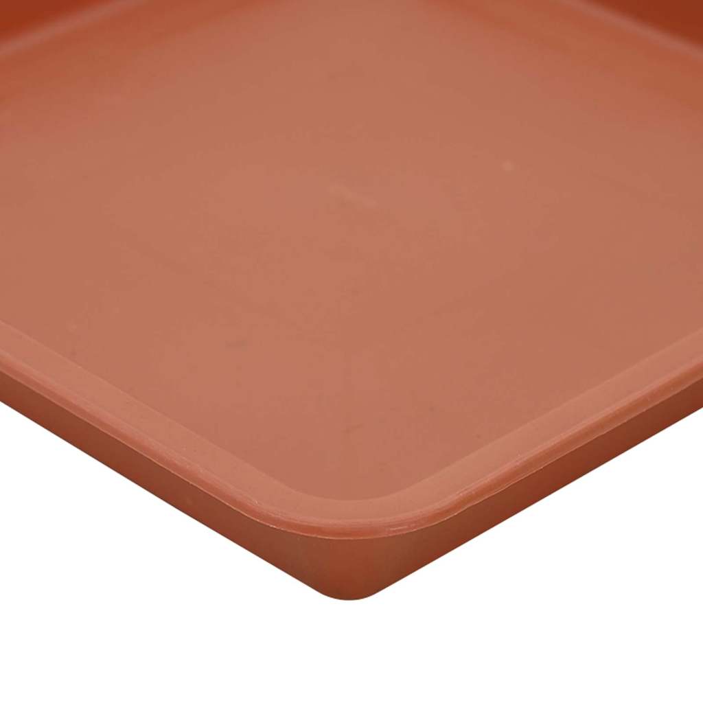 Quadratisches Blumentablett 6 Stk. Ziegelrot 32 x 32 x 2,5 cm
