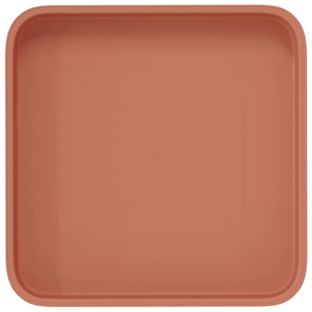 Quadratisches Blumentablett 24 Stk. Ziegelrot 15 x 15 x 2 cm