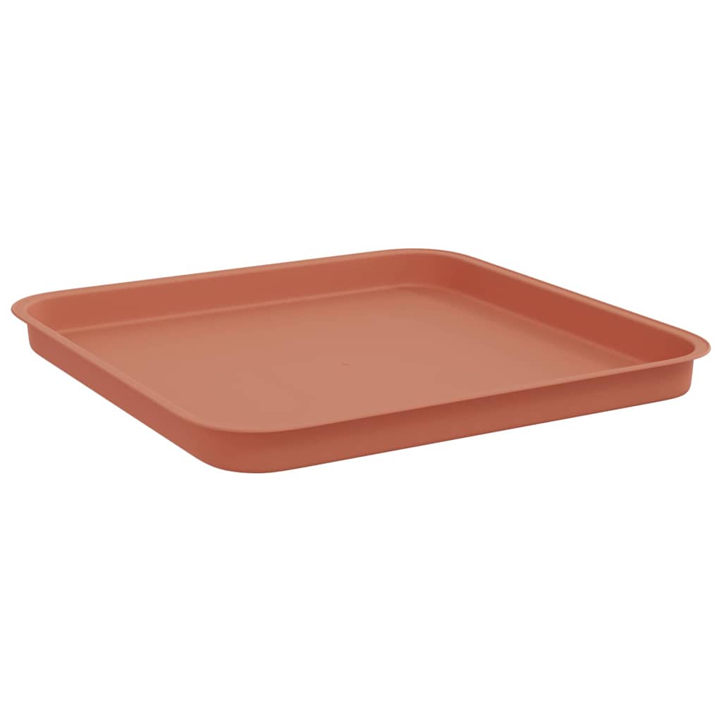 Quadratisches Blumentablett 24 Stk. Ziegelrot 32 x 32 x 2,5 cm