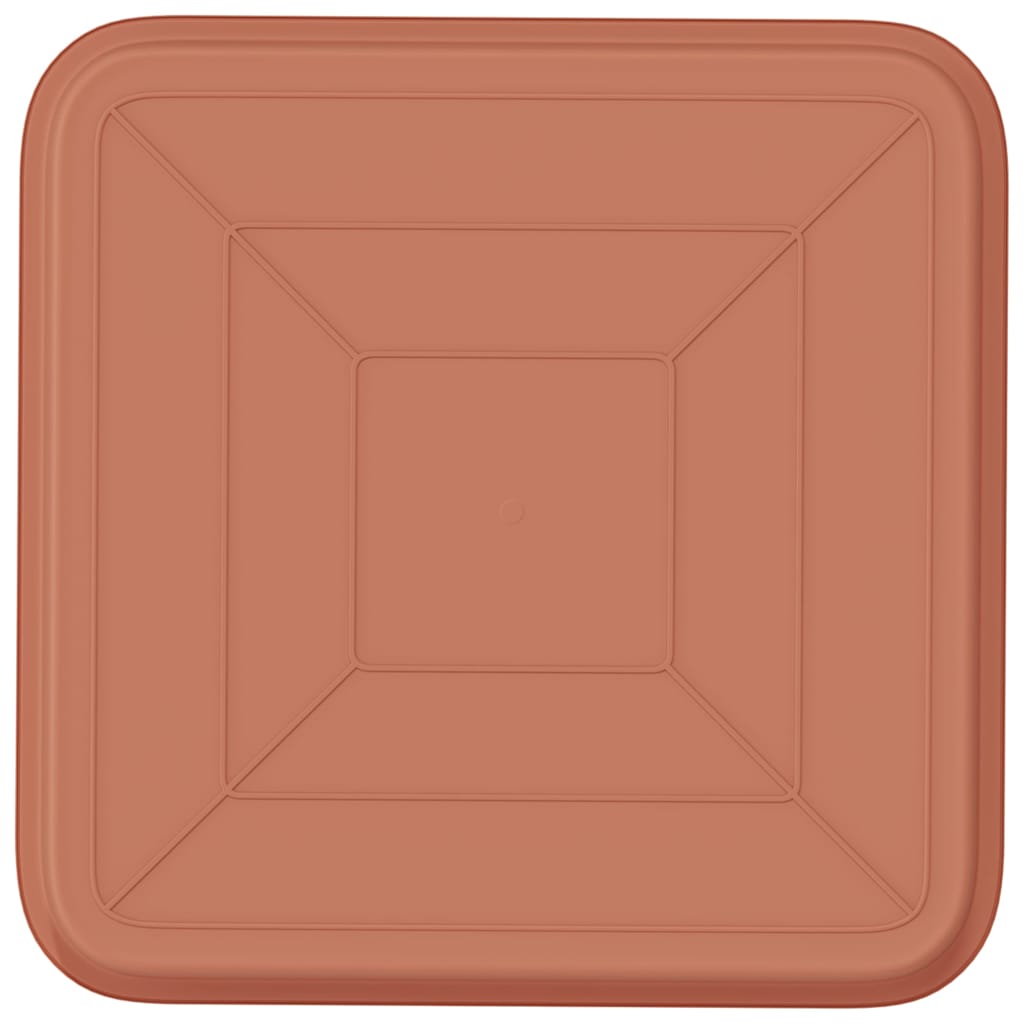 Quadratisches Blumentablett 24 Stk. Ziegelrot 32 x 32 x 2,5 cm