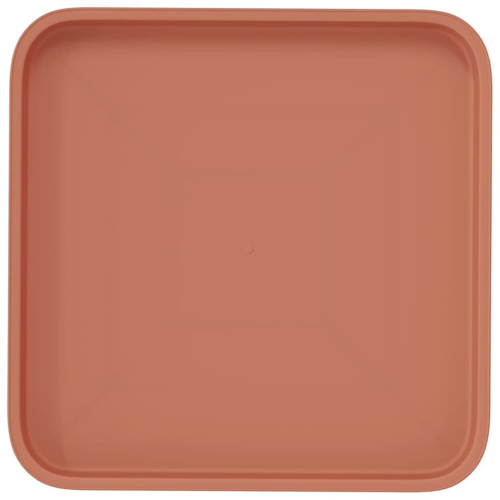 Quadratisches Blumentablett 24 Stk. Ziegelrot 32 x 32 x 2,5 cm