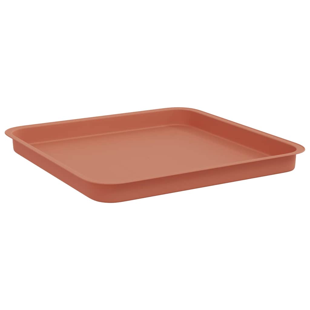 Quadratisches Blumentablett 24 Stk. Ziegelrot 36 x 36 x 2,5 cm