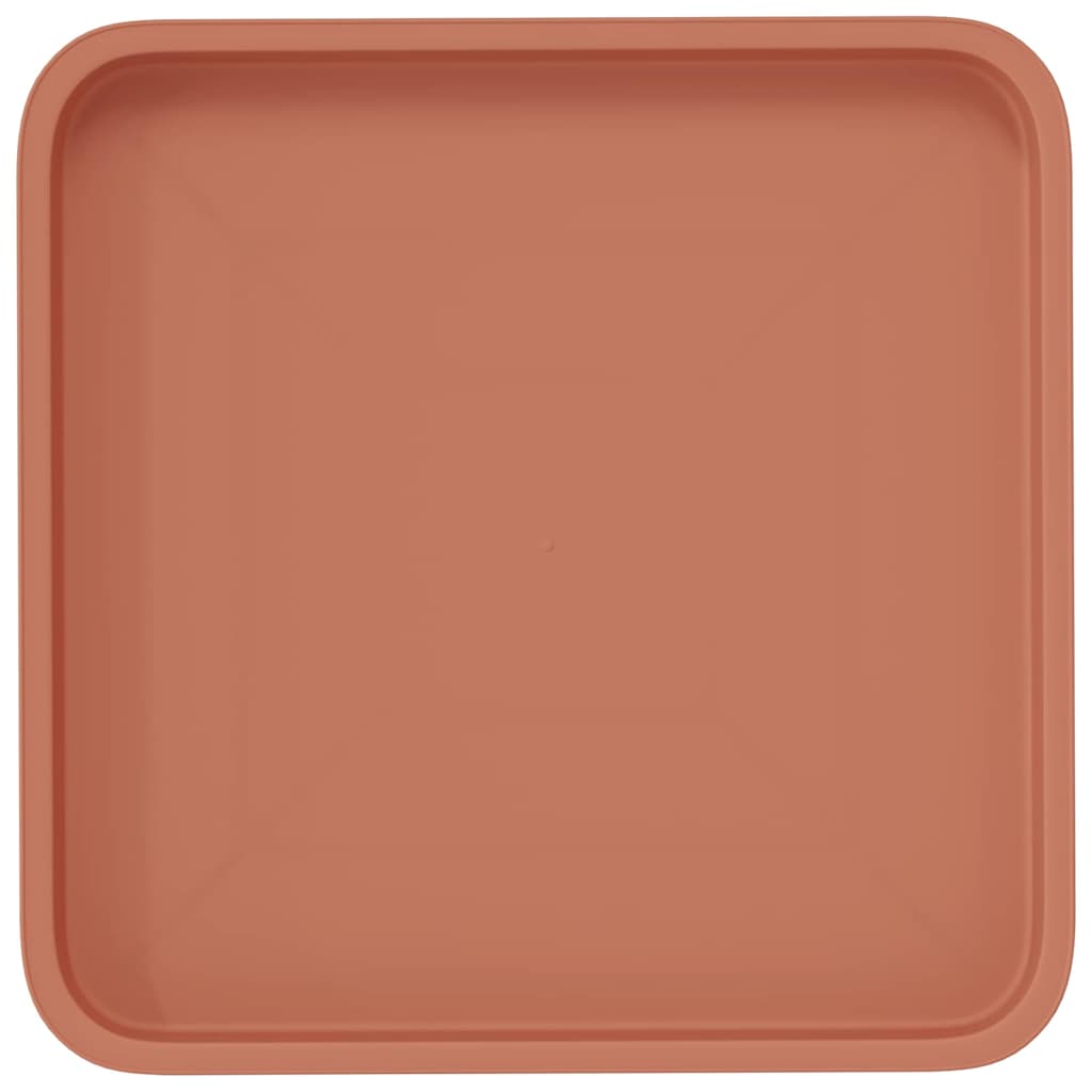 Quadratisches Blumentablett 24 Stk. Ziegelrot 36 x 36 x 2,5 cm