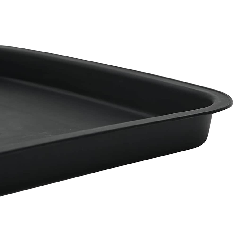 Quadratisches Blumentablett 24 Stk. Schwarz 15 x 15 x 2 cm