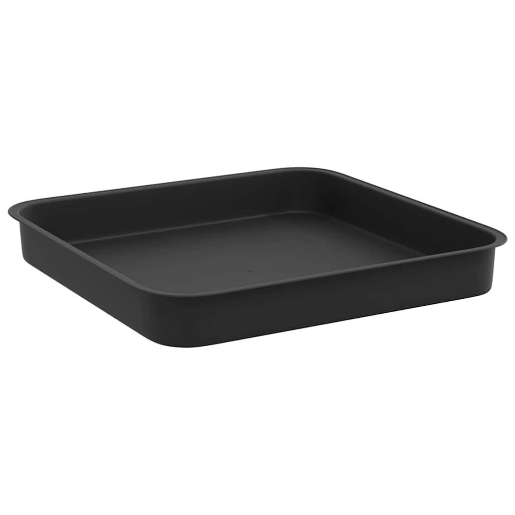 Quadratisches Blumentablett 24 Stk. Schwarz 15 x 15 x 2 cm