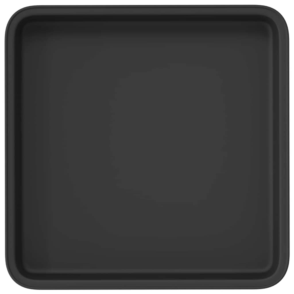 Quadratisches Blumentablett 24 Stk. Schwarz 18 x 18 x 2 cm
